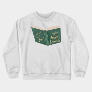 Green vintage book Crewneck Sweatshirt